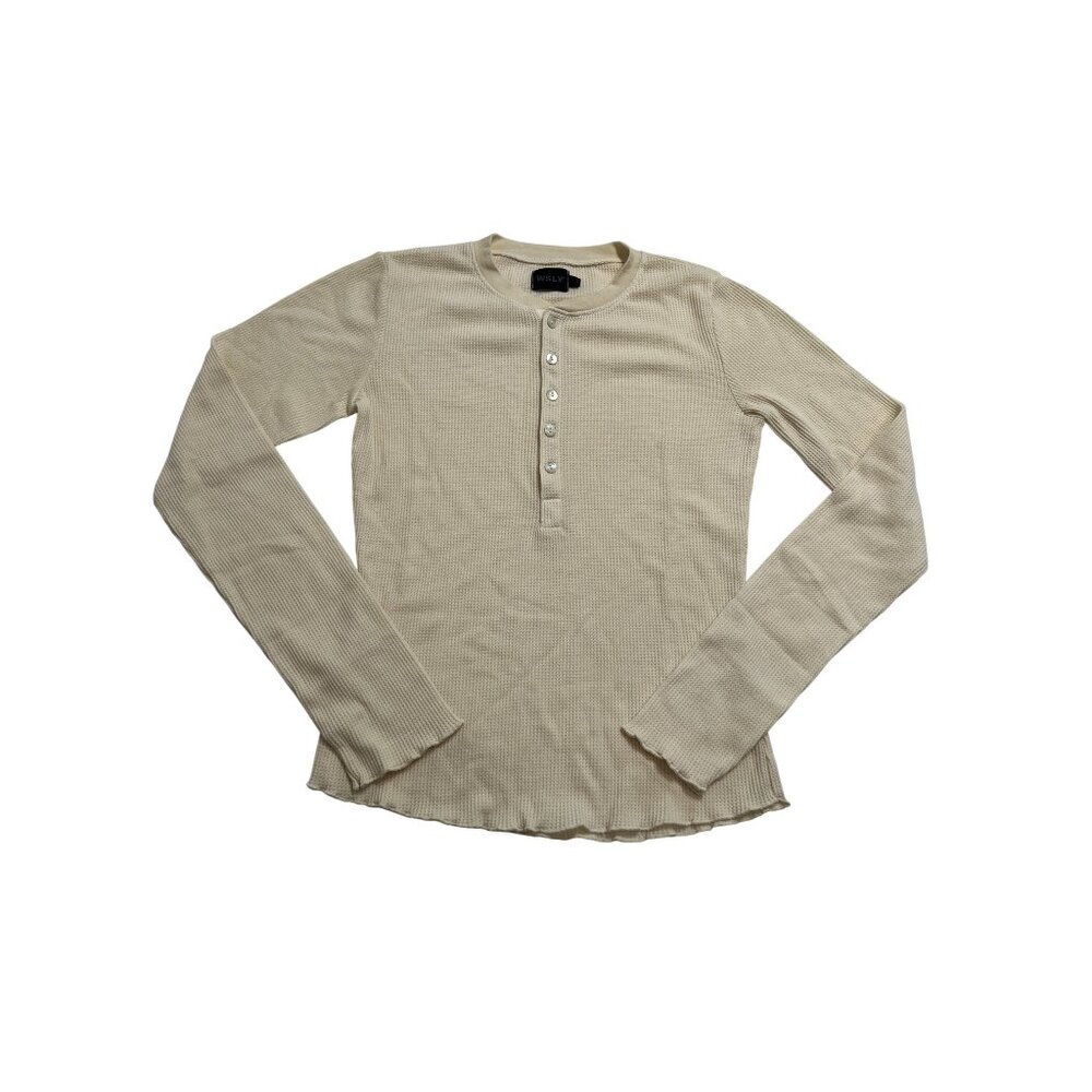 WSLY Rivington Henley Shirt in Cream